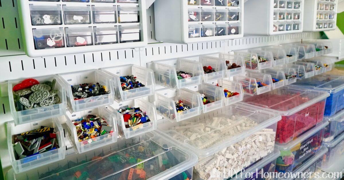 Ways To Organize LEGO Blocks With Pegboards