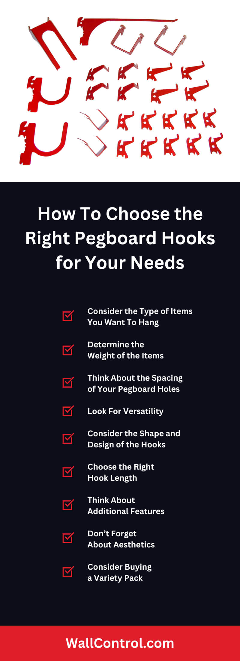 How To Choose the Right Pegboard Hooks for Your Needs