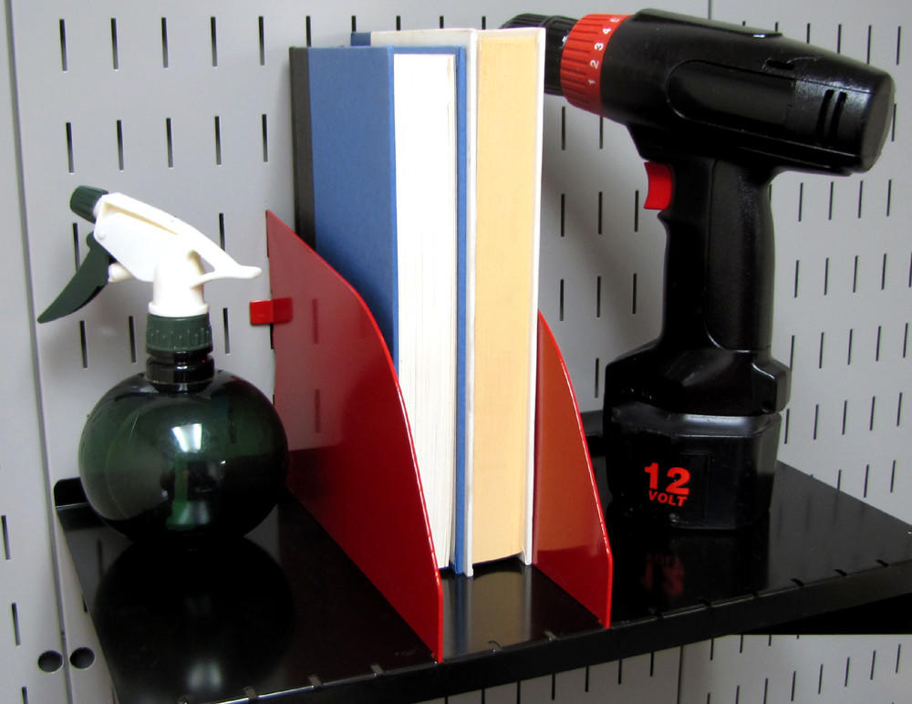Wall Control 6 Inch Pegboard Shelf with Books