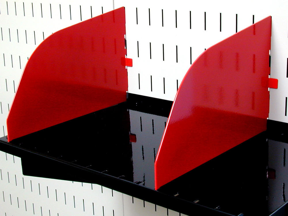 Metal Pegboard Shelf Dividers