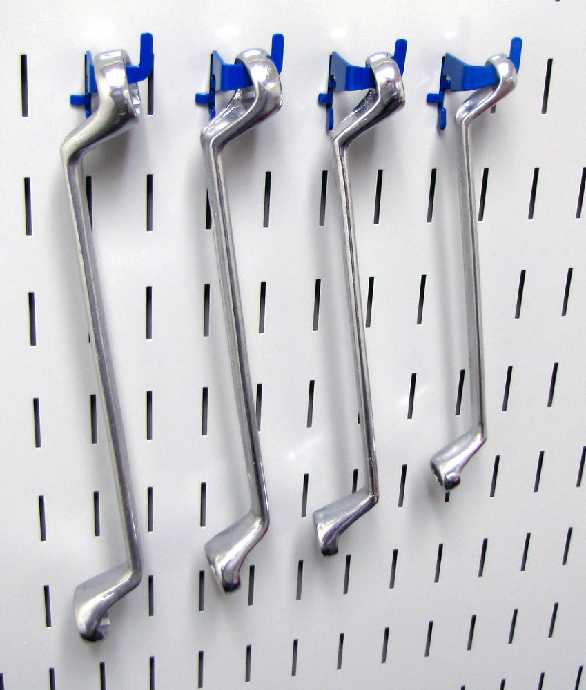 Slotted Pegboard Clips for Wrenches