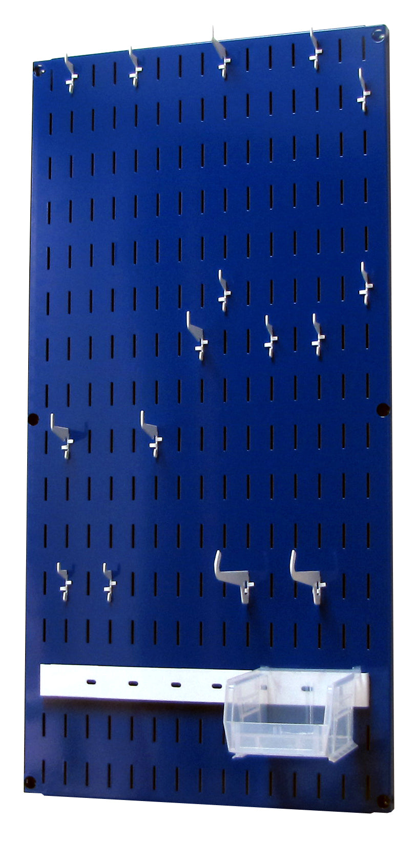 Wall Organizer Great for Jewelry or Tool Wall Storage - Wall Mounted Slotted Only Organizer Panel with Hooks