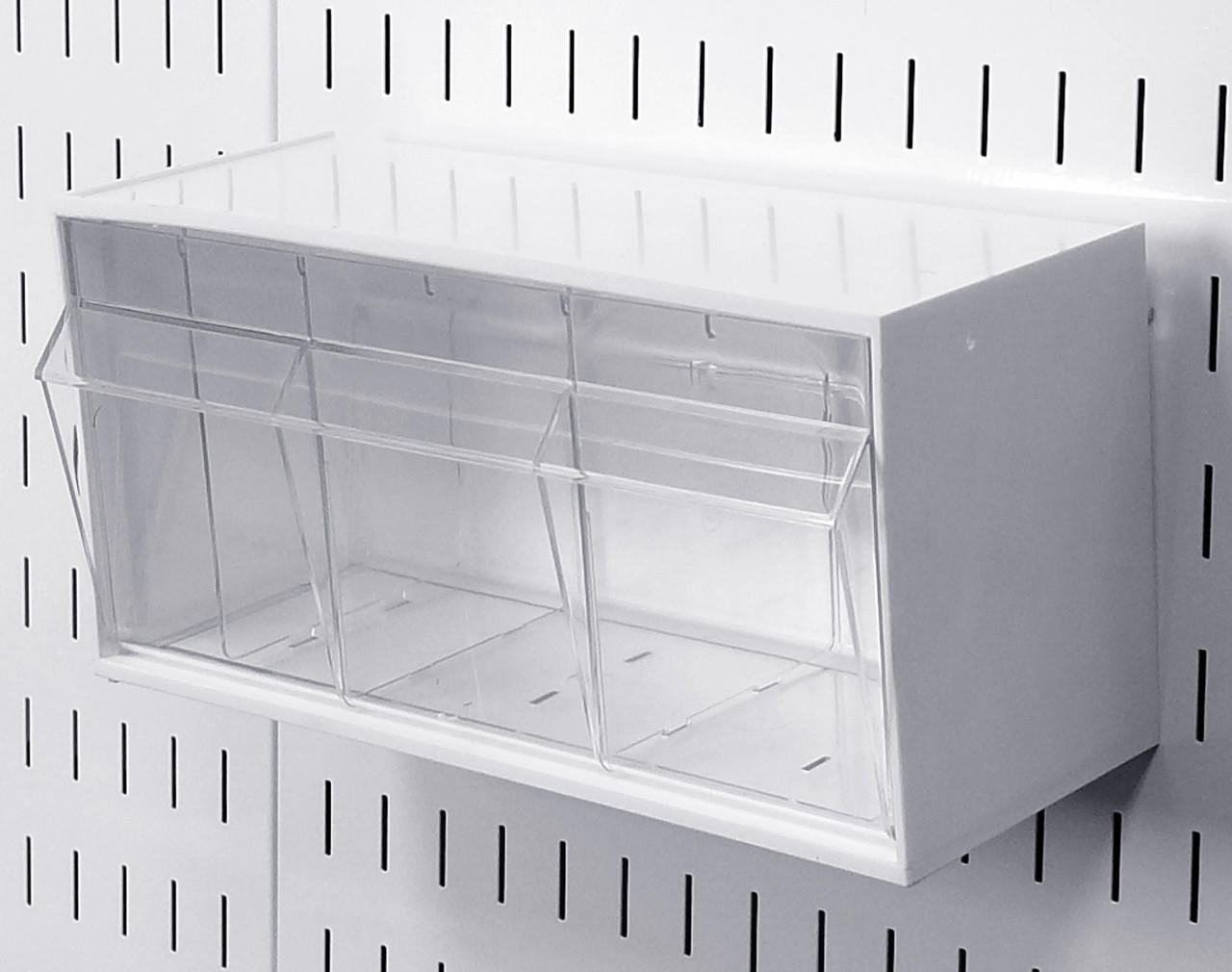 Pegboard Tip-Out Bin for Wall Control Slotted Pegboard