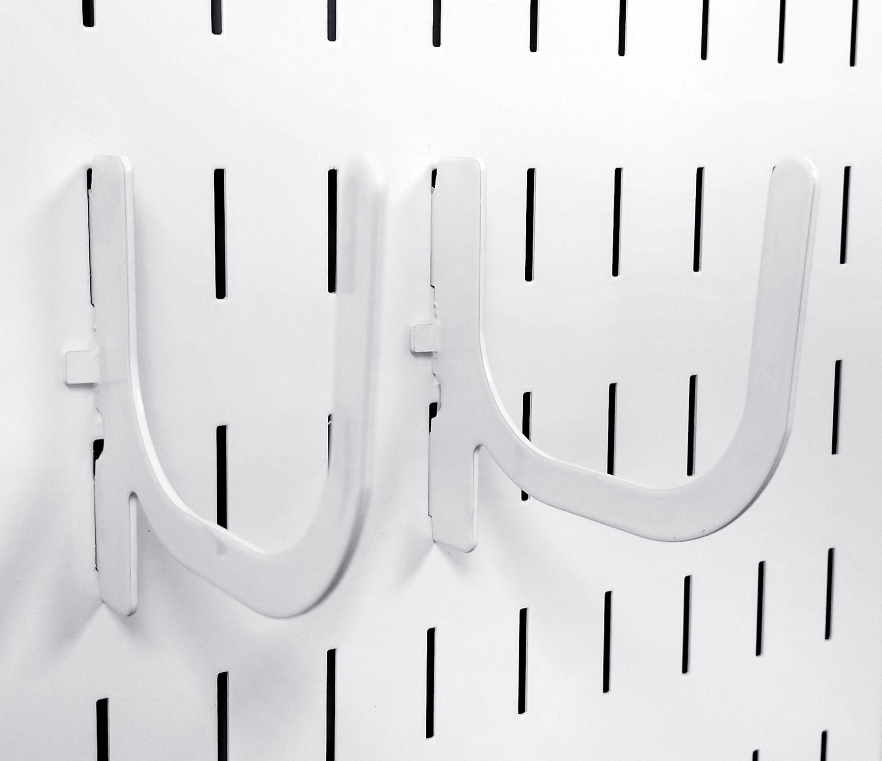 U-Shaped Slotted Pegboard Hook (2) Pack - 4in Reach - 10-UH-404
