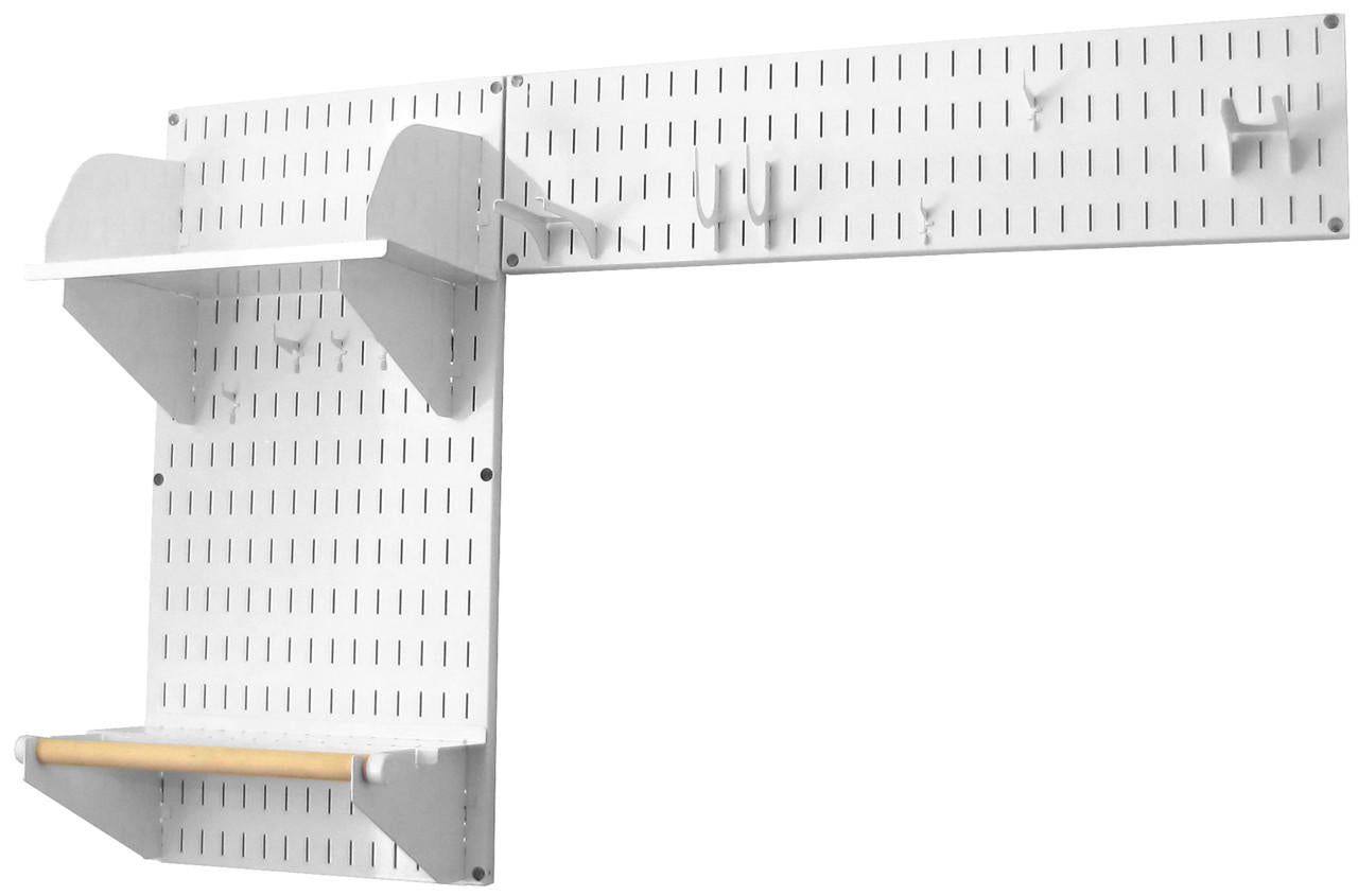 white laundry room wall organizer