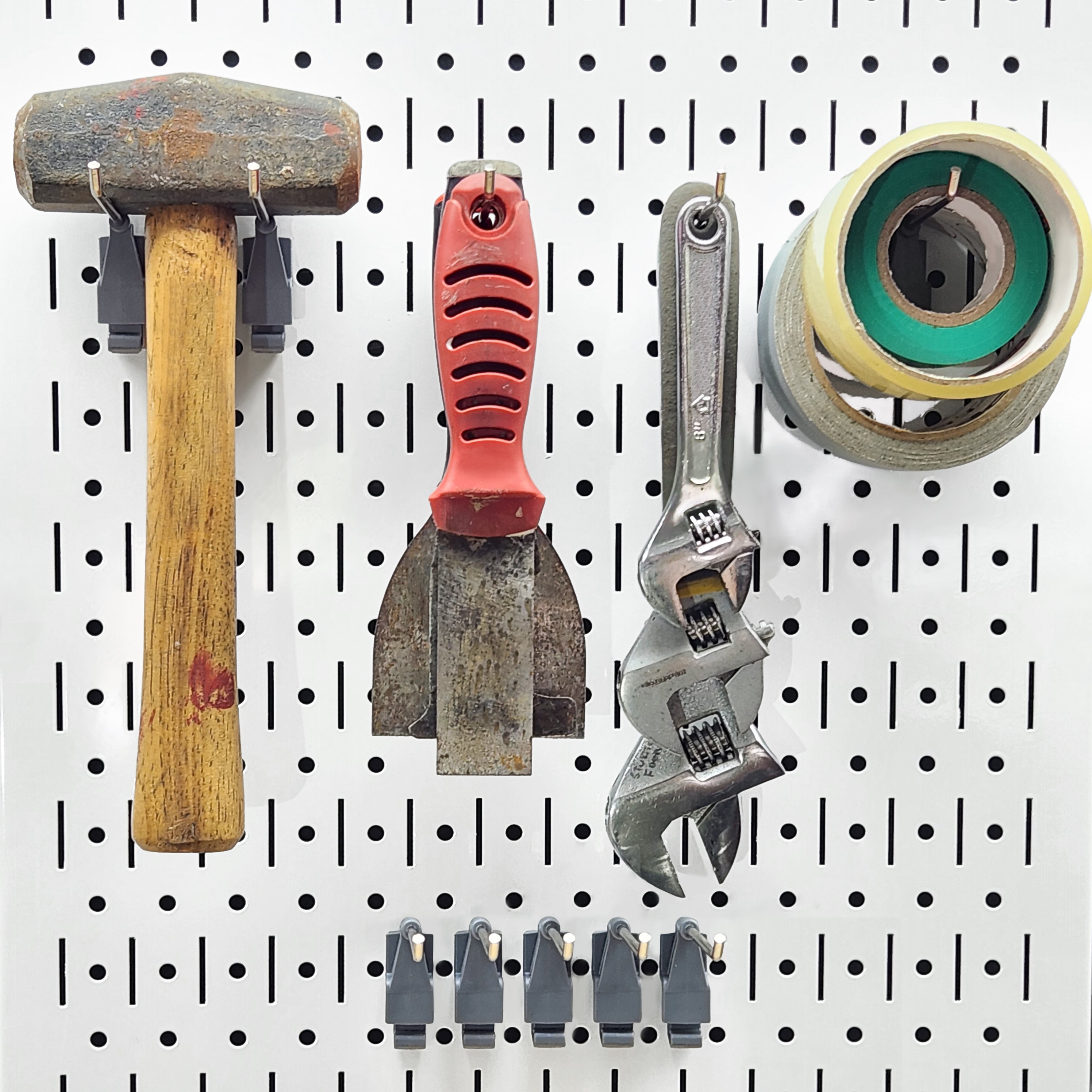 Add-On Hooks for Wall Control Pegboard System