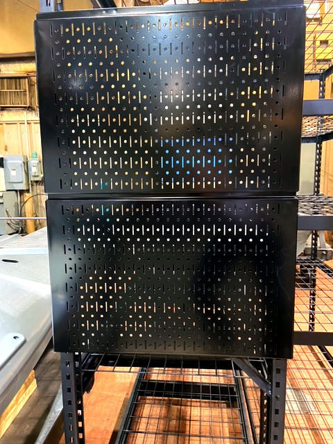 24-Inch Industrial Steel Shelving Pegboard for Heavy Duty Lowes Kobalt Home Depot Husky Racks