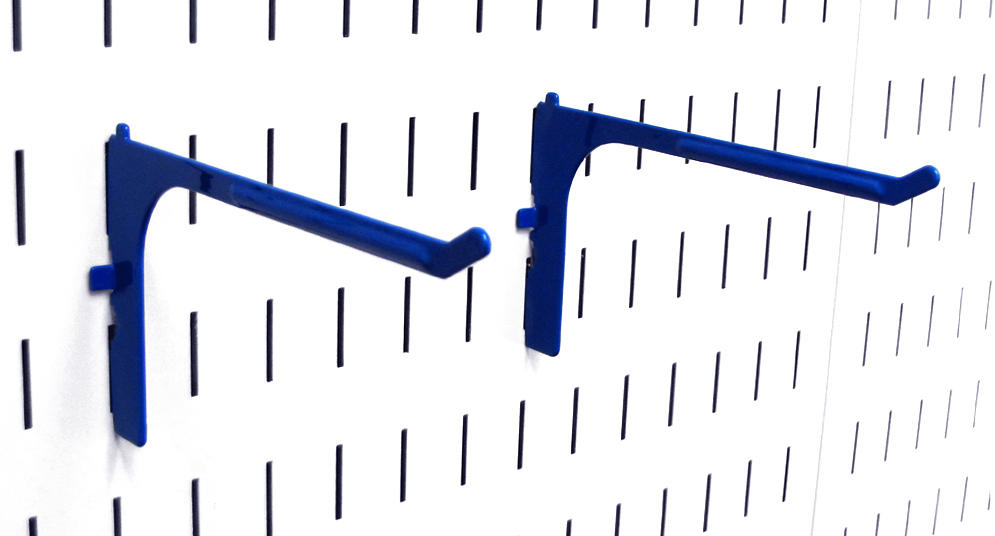 Extended Reach Slotted Pegboard Hook (2) Pack - 6in Reach - 10-ER-106