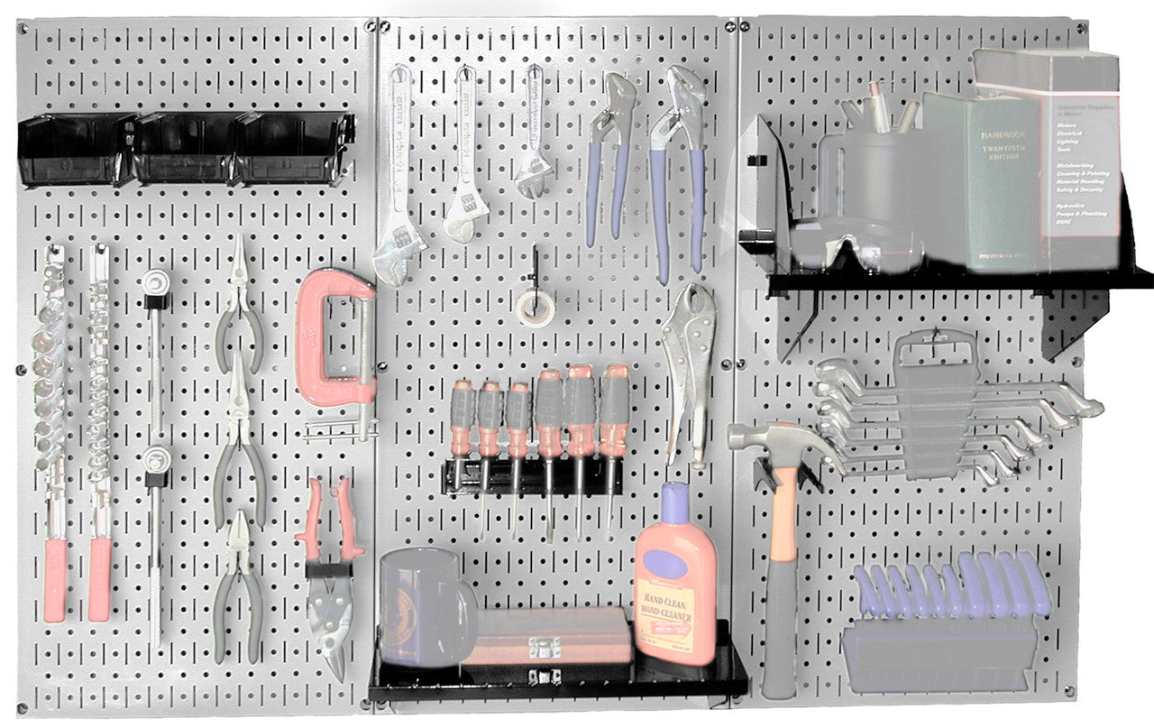 Ultimate Metal Pegboard Wall Organizer Kit