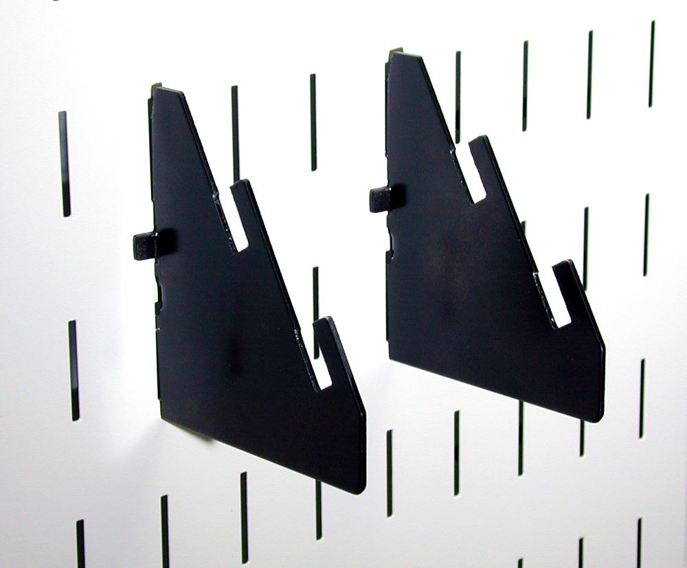Slotted Metal Pegboard Slotted Bracket Pair - 10-CN-104