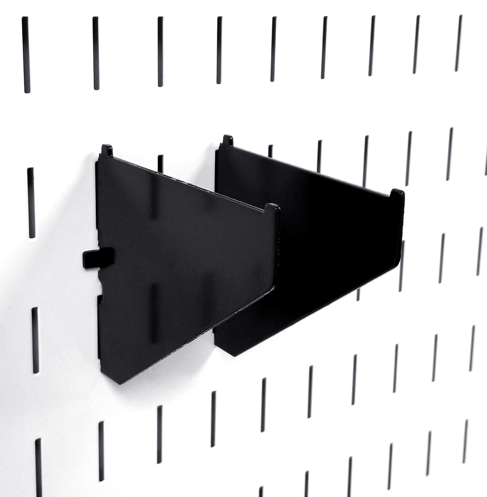 Clamp Rack Brackets Clamp Storage for Pegboard Clamp Wall Organizers - 4 to 12 Inch Shelf Bracket Pair & Clamp Bracket Pair