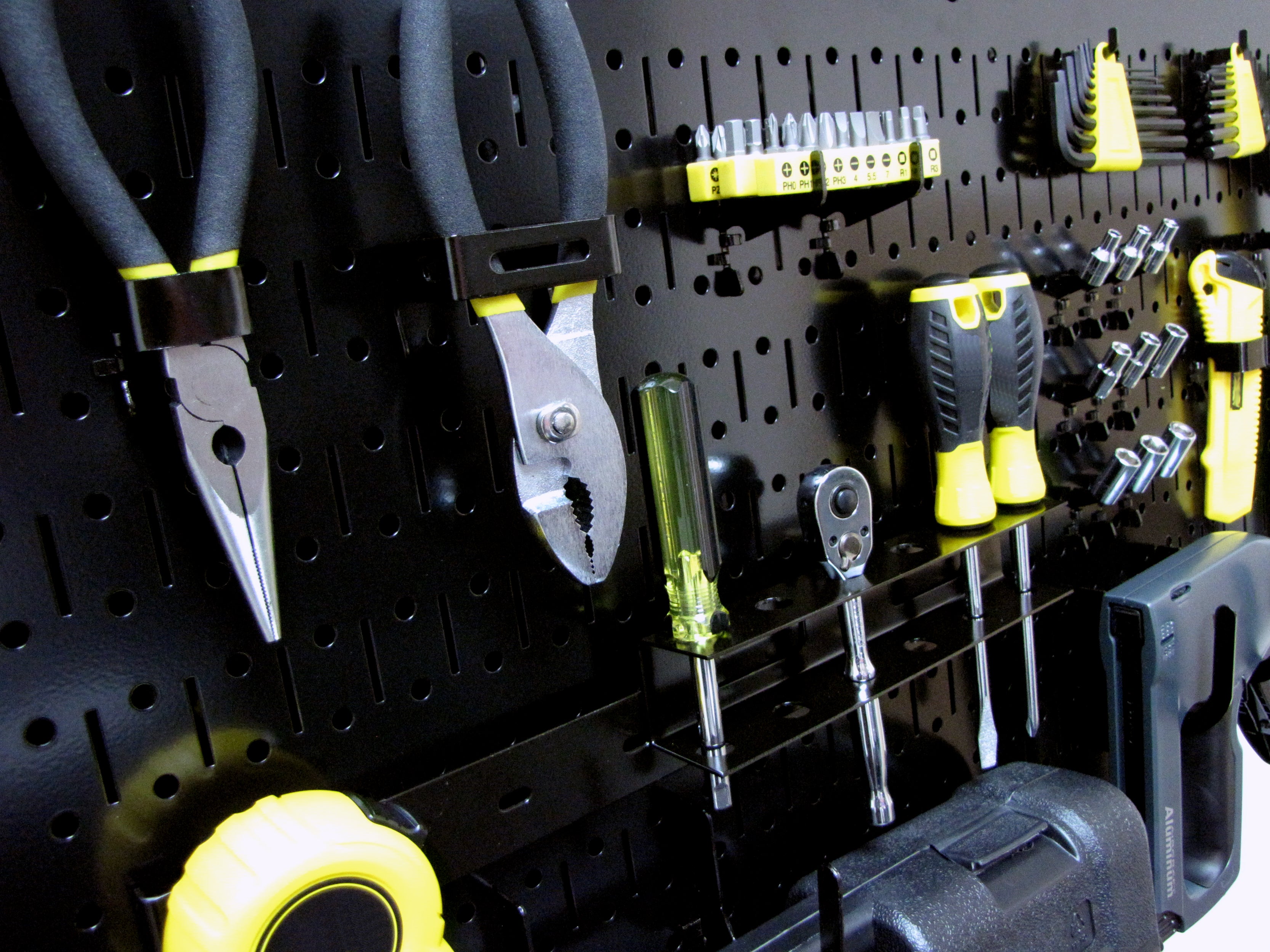 16in x 32in Horizontal Metal Pegboard Tool Board Panel