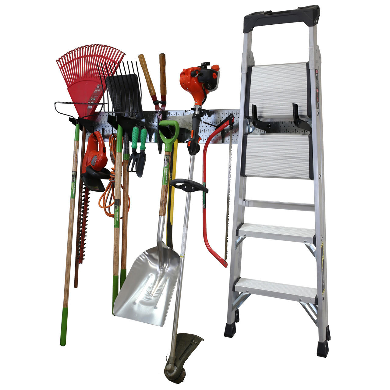 Garage Storage Lawn & Garden Tool Organizer Rack