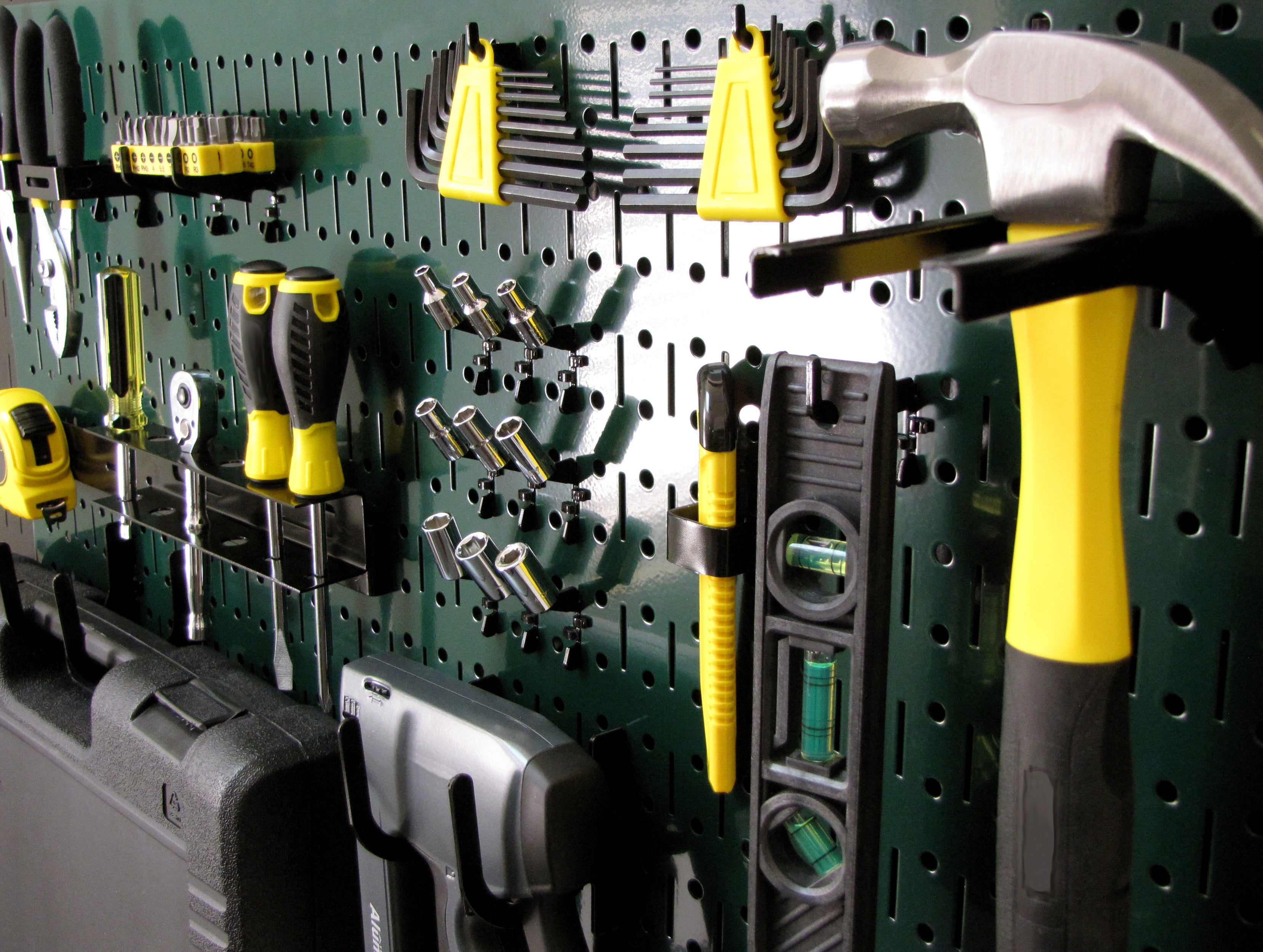 16in x 32in Horizontal Metal Pegboard Tool Board Panel