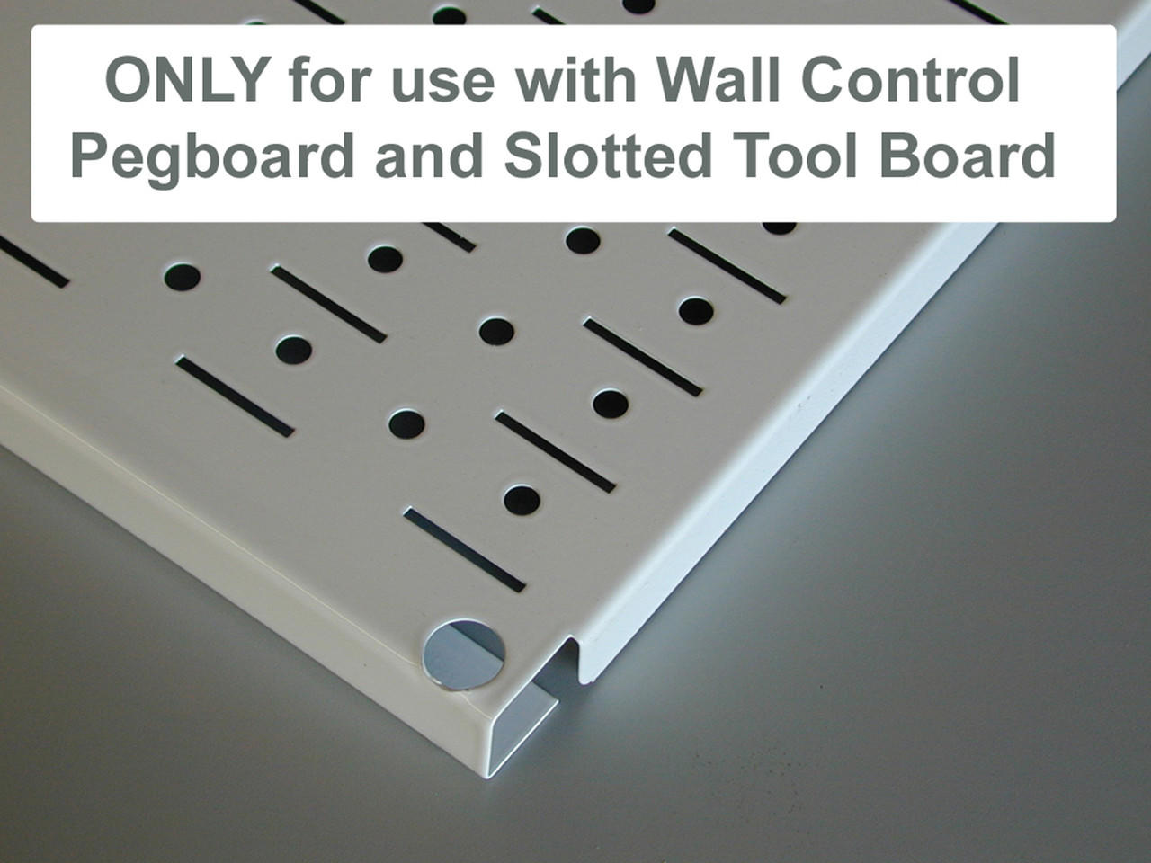 Attach Anything to Wall Control Pegboard with the Slotted Pegboard Universal Bracket