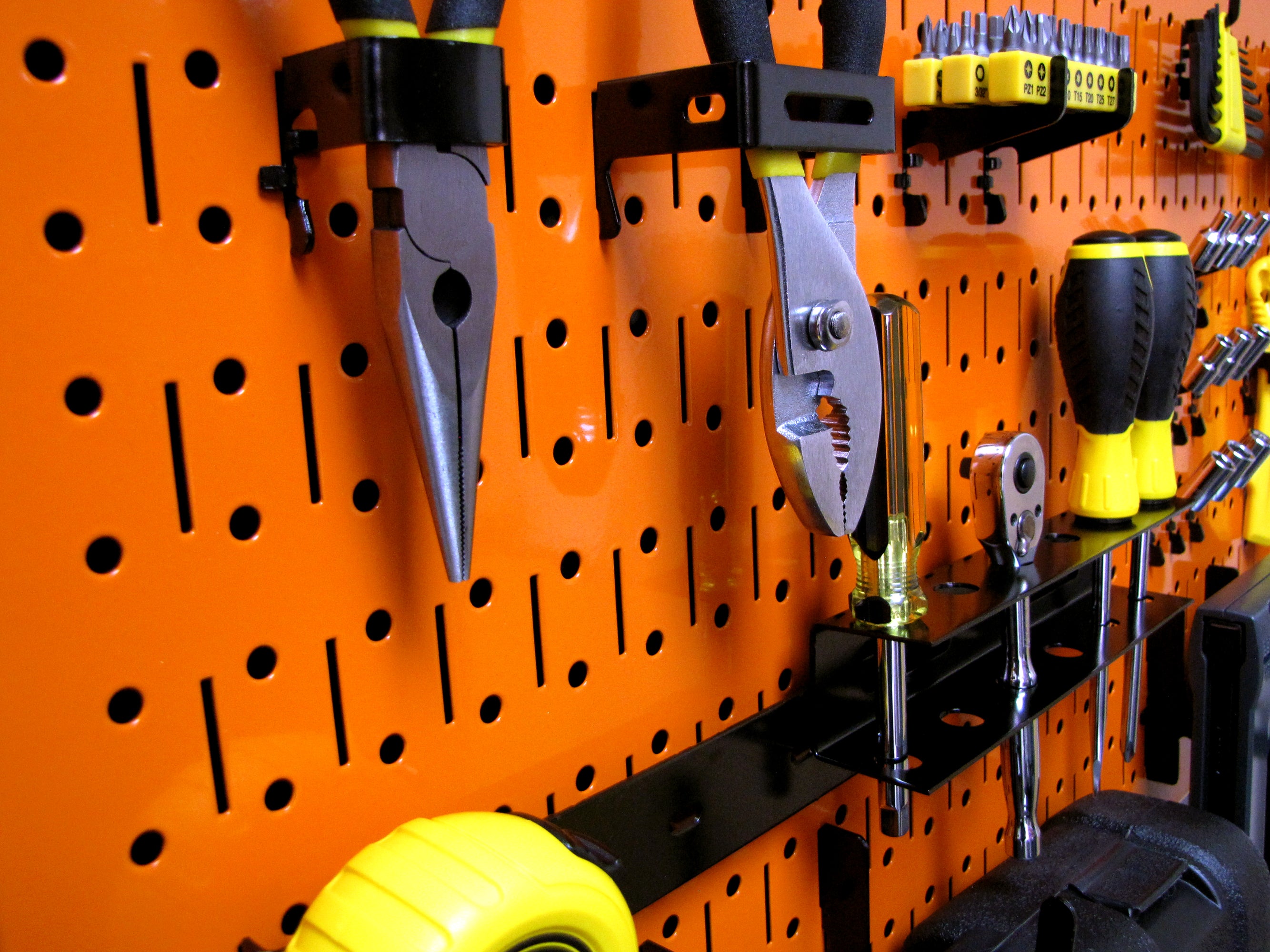 16in x 32in Horizontal Metal Pegboard Tool Board Panel