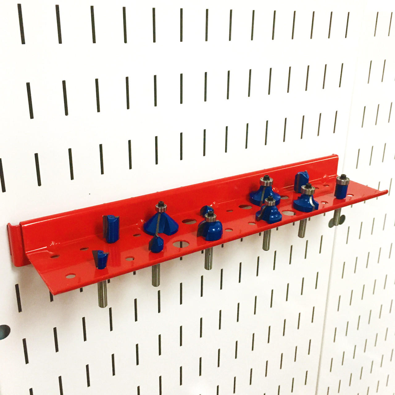 Red Router Bit Holder