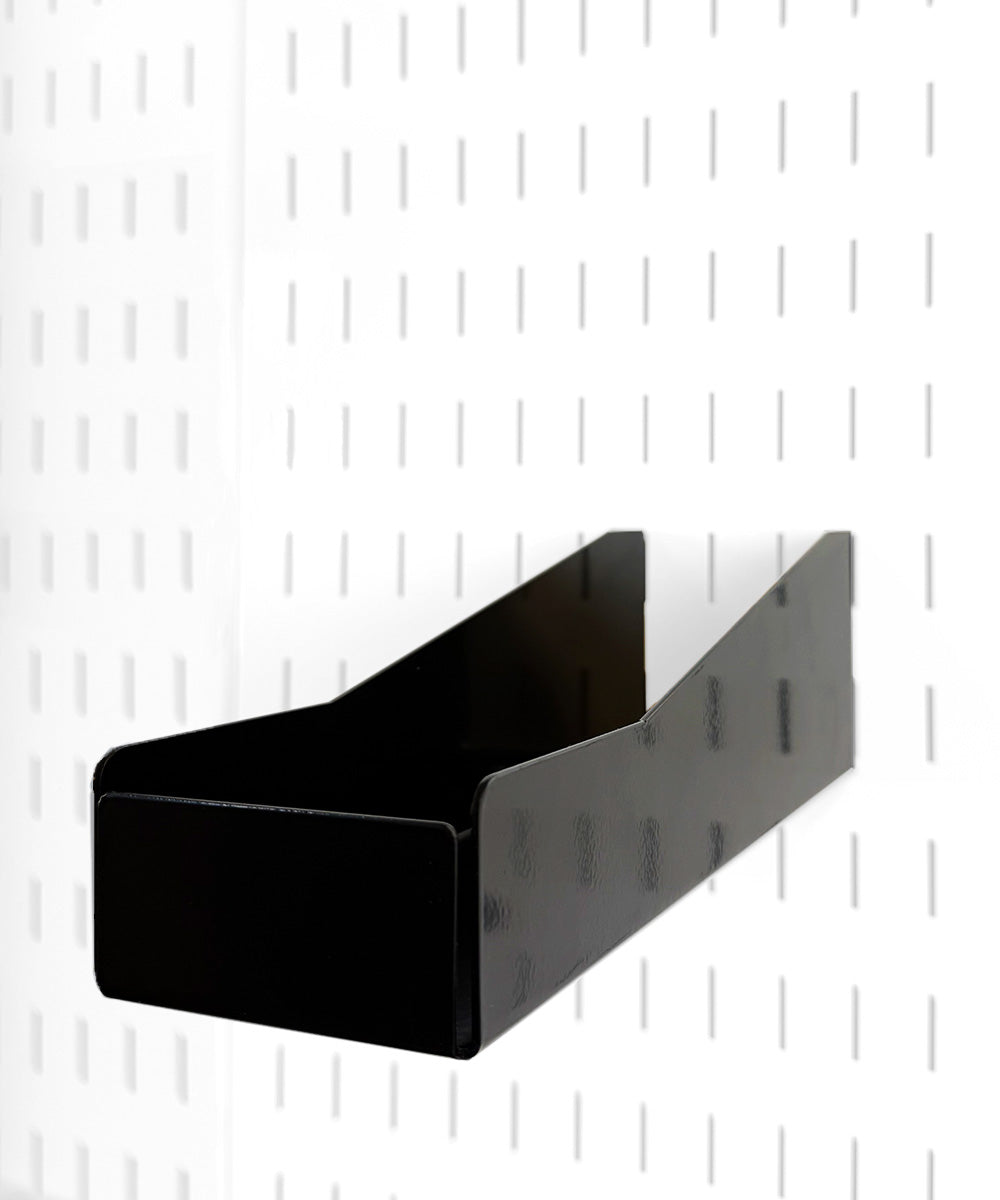 Black Wall Control Slimline Storage Shelf
