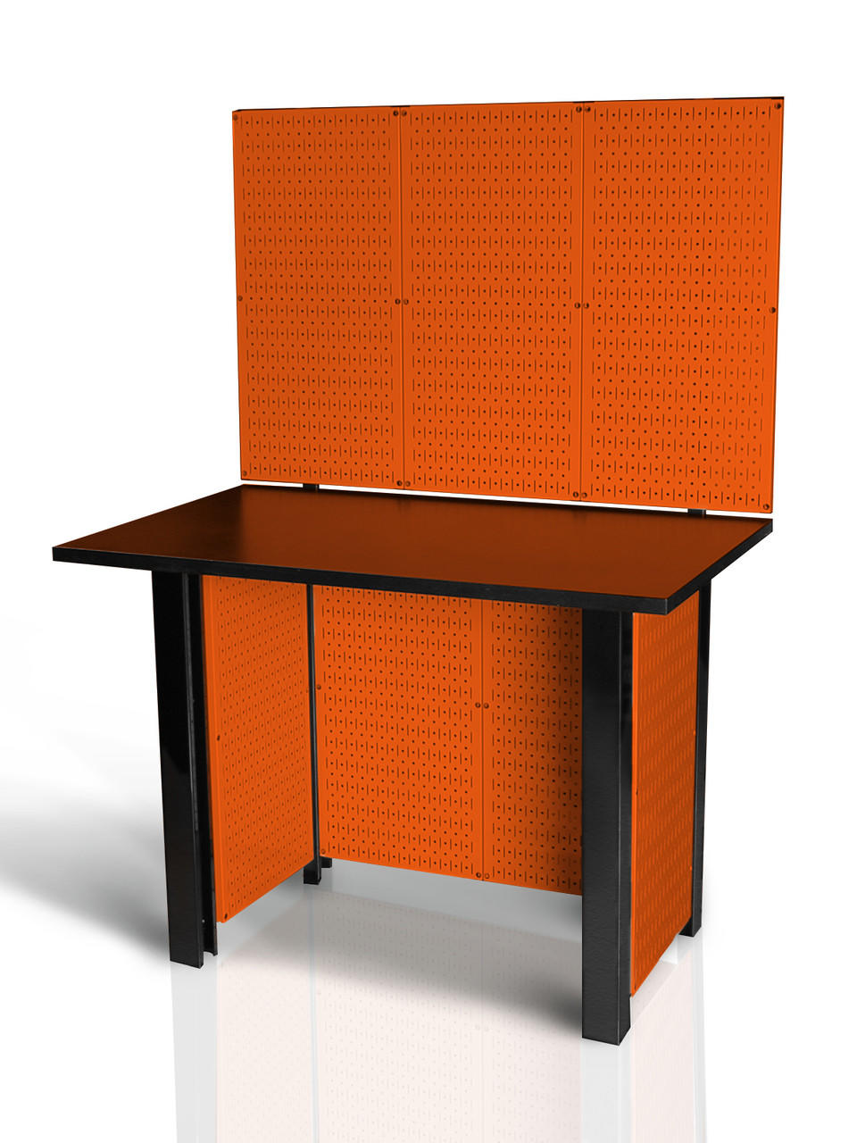 Vibrant Home Depot Orange Pegboard Workbench Workstation