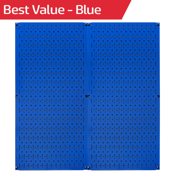 Best Seller Blue Pegboard - Wall Control Best Value Blue Metal Peg Boards