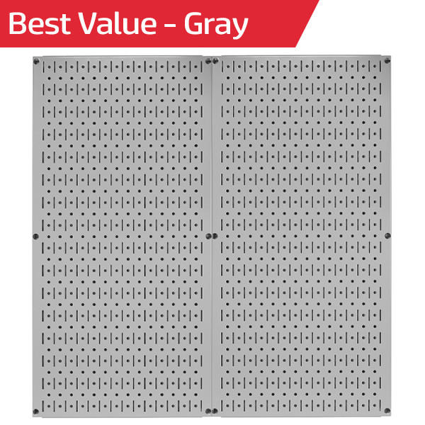 Best Seller Grey Pegboard - Best Value Wall Control Grey Metal Peg Boards
