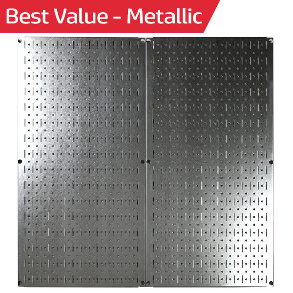 Best Seller Pegboard - Best Value Wall Control Galvanized Steel Peg Boards - Metallic