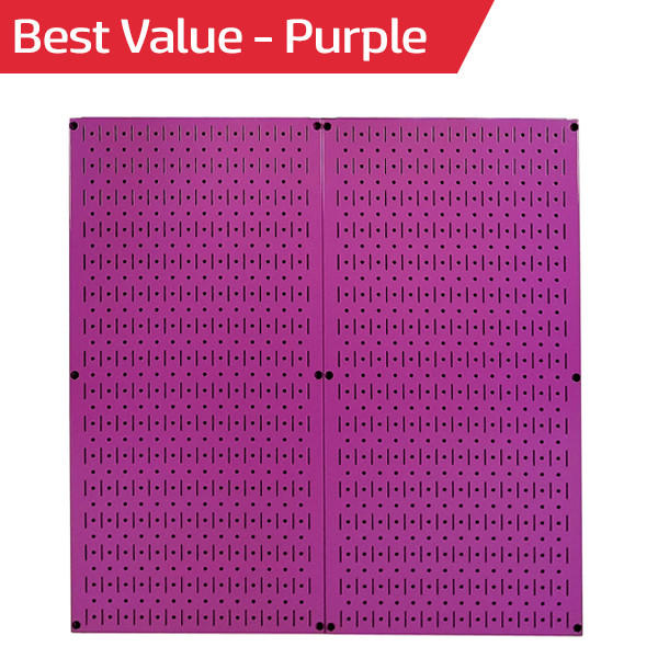 Best Value Purple Pegboard - Wall Control Best Seller Purple Metal Peg Boards