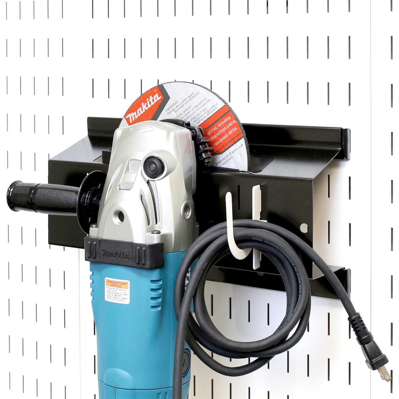 Angle Grinder Storage Rack Pegboard Organizer - 4-1/2" & 7" Angle Grinder Holders