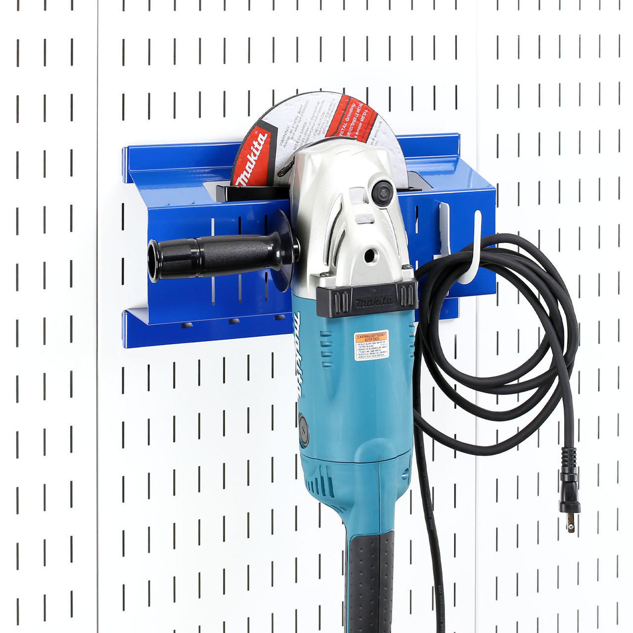 Angle Grinder Storage Rack Pegboard Organizer - 4-1/2" & 7" Angle Grinder Holders