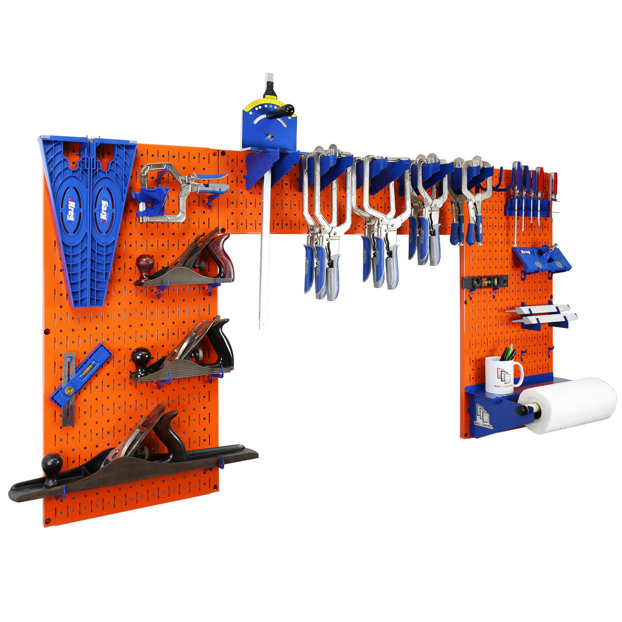 Lazy Guy DIY Woodworking Orange Pegboard Tool Organizer