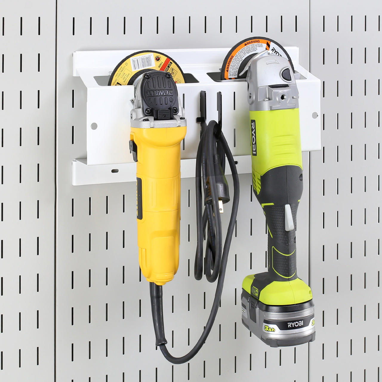 Pegboard Grinder Organizer