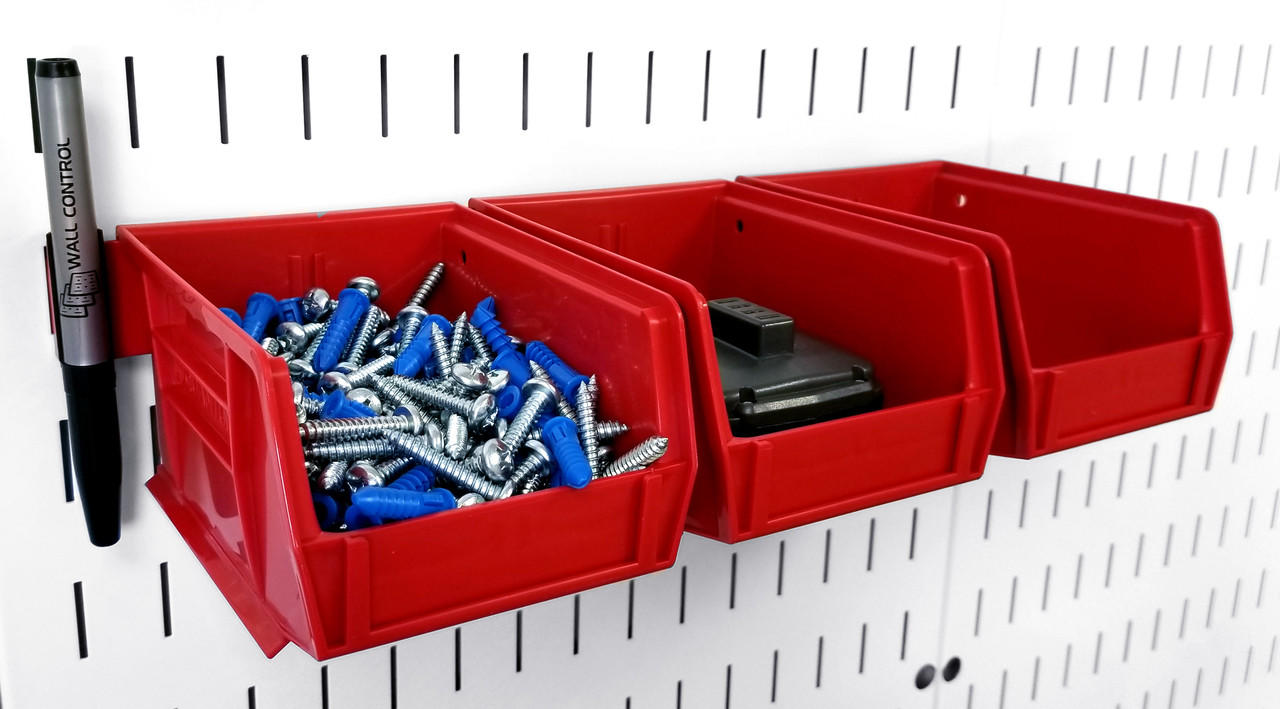 Pegboard Bins for Small Parts Storage