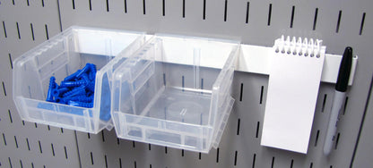 Hanging Bins on Pegboard by Wall Control