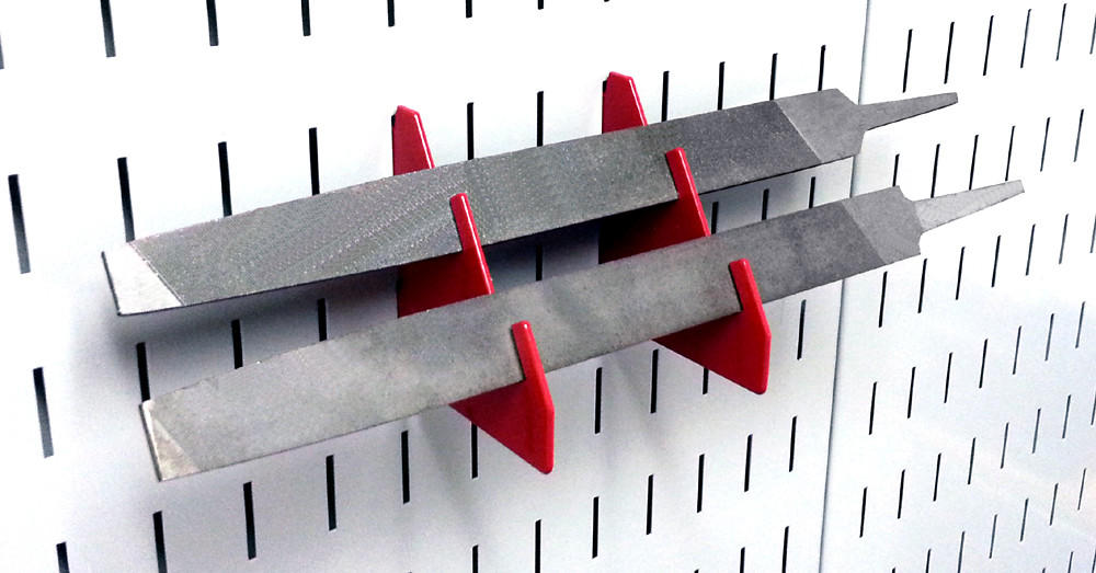 Hold Chisels on Pegboard Holder