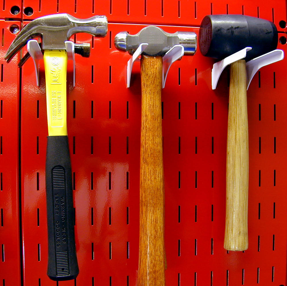 Pegboard Peg for Hanging Multiple Hammers on Pegboard