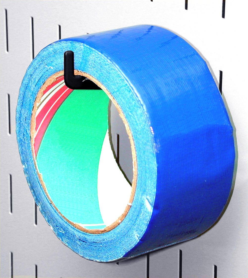Slot Peg Hook for Tape on Pegboard