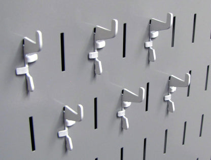 White Wall Control Hooks