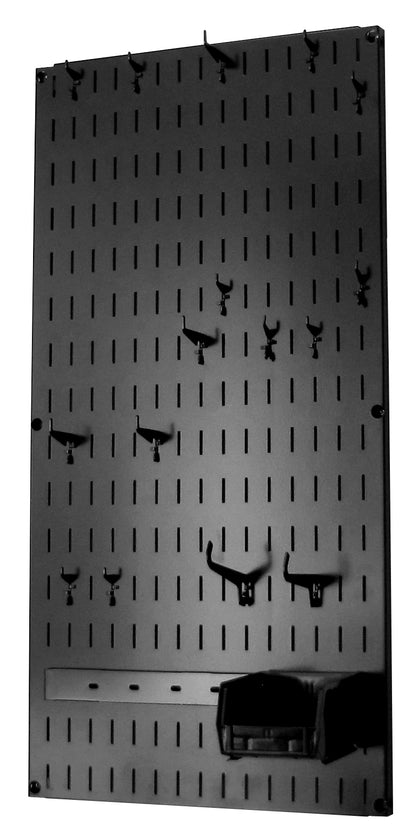 Wall Organizer Great for Jewelry or Tool Wall Storage - Wall Mounted Slotted Only Organizer Panel with Hooks