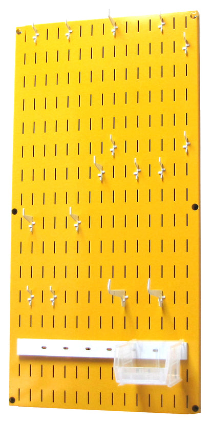 Wall Organizer Great for Jewelry or Tool Wall Storage - Wall Mounted Slotted Only Organizer Panel with Hooks