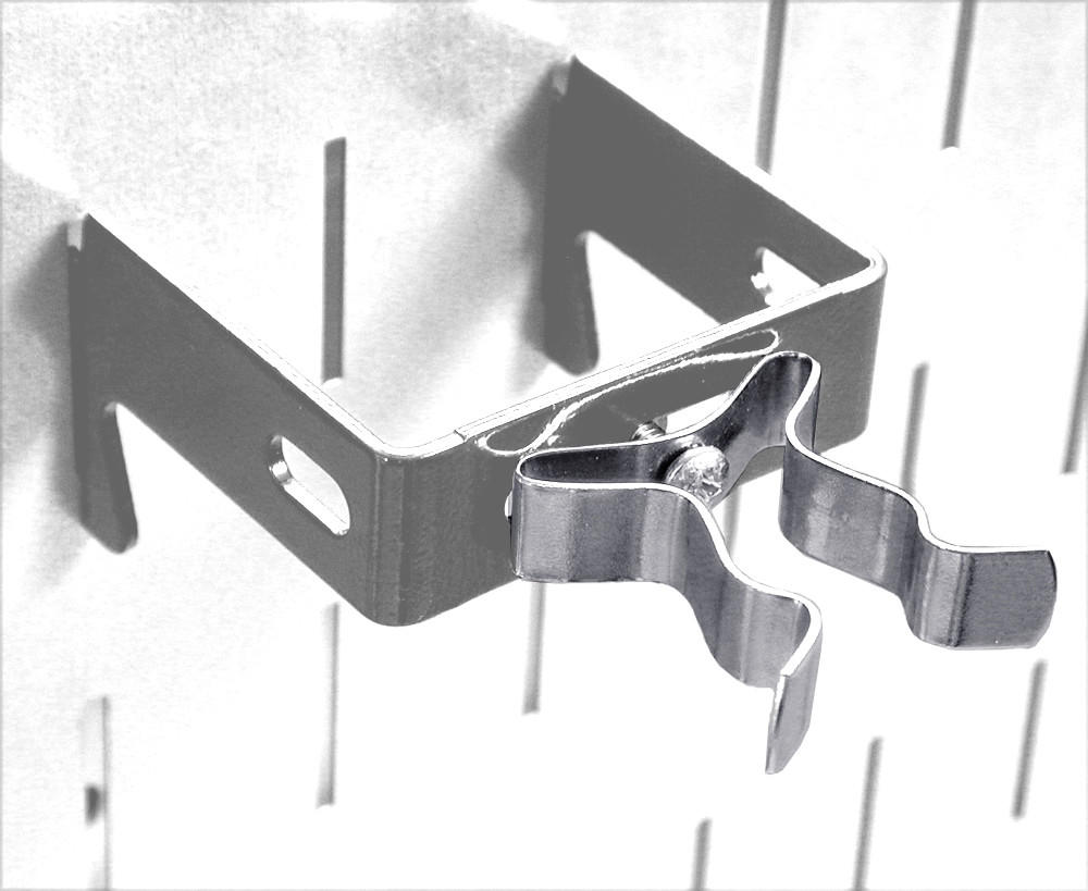 Chrome Pegboard Clips for Tools