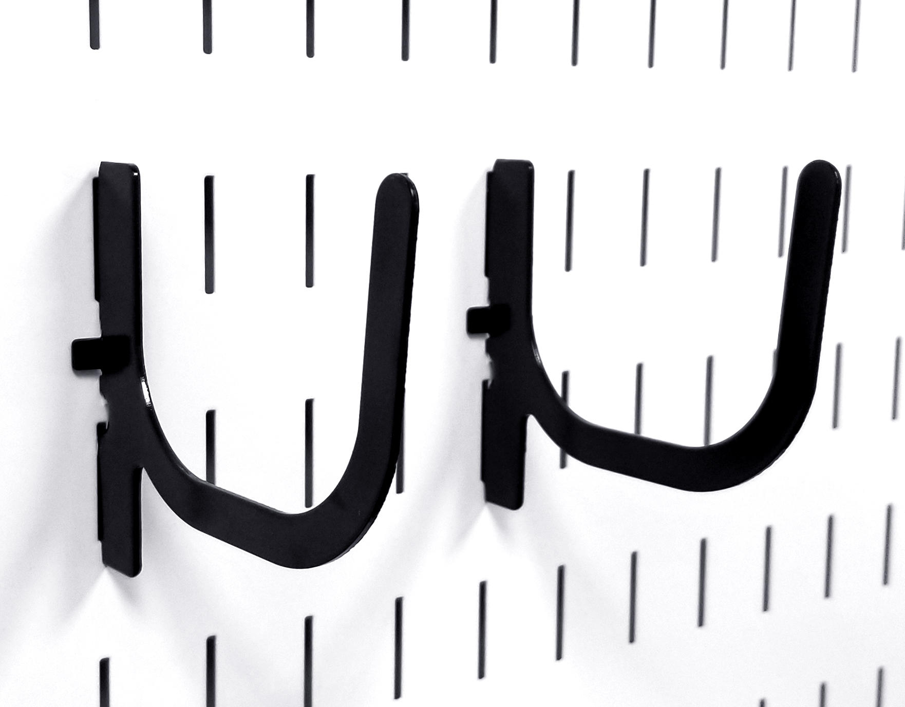 U-Shaped Slotted Pegboard Hook (2) Pack - 4in Reach - 10-UH-404