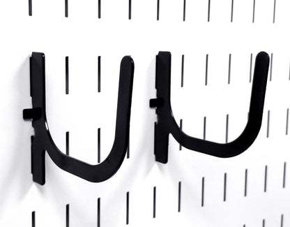 U-Shaped Slotted Pegboard Hook (2) Pack - 4in Reach - 10-UH-404