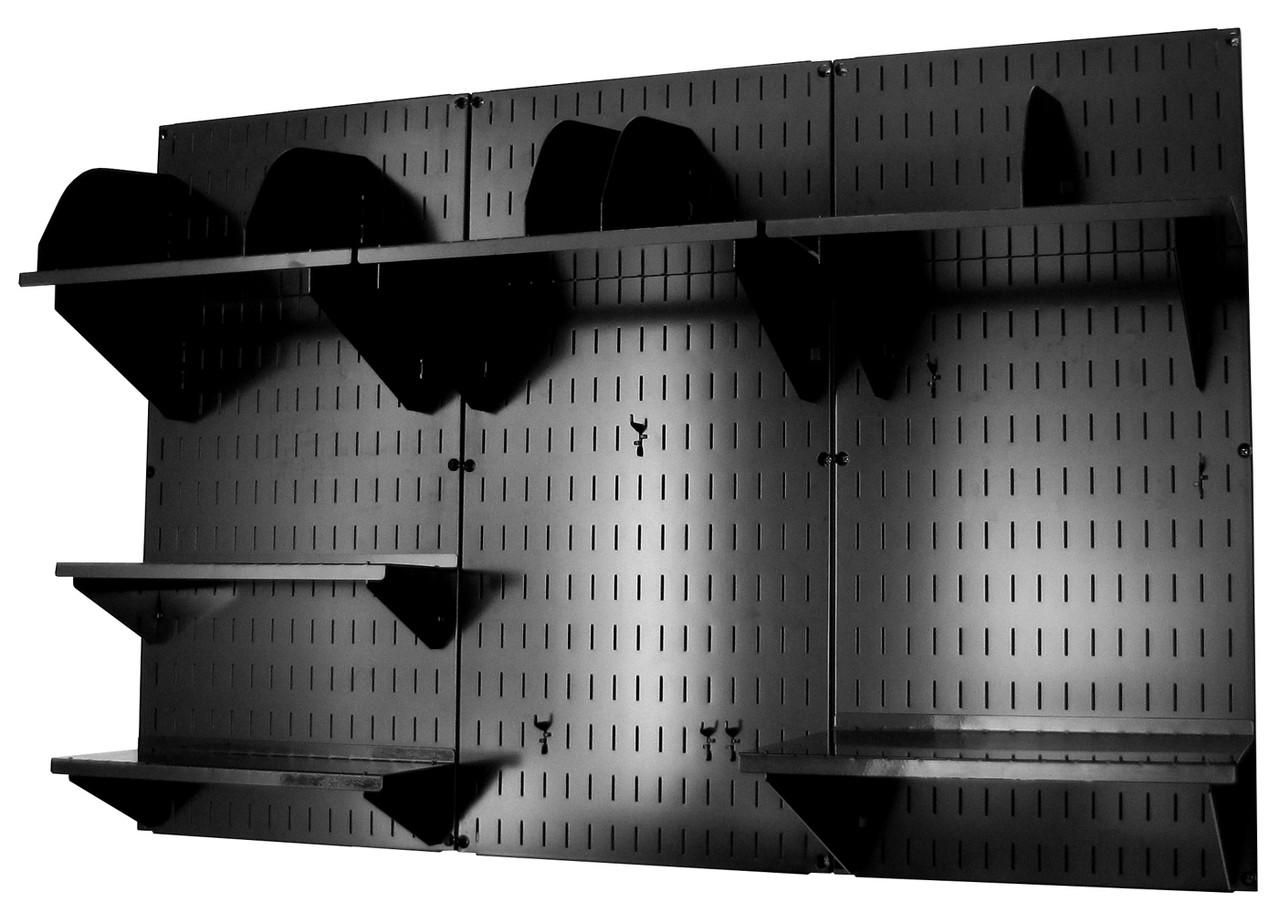 Black Pegboard Office Organizer