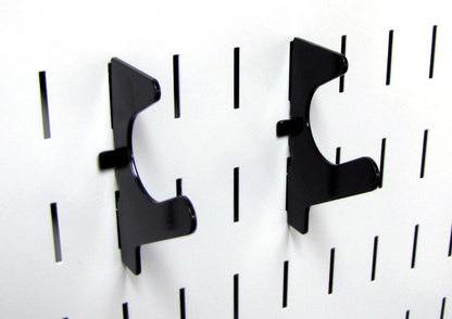 Slanted U-Shaped Slotted Pegboard Hook (2) Pack - 2-1/2 Reach - 10-BOE-007