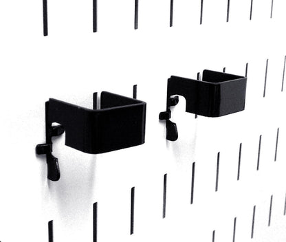 1in x 1in Slotted Metal Pegboard C-Bracket (2) Pack - 10-CB-011