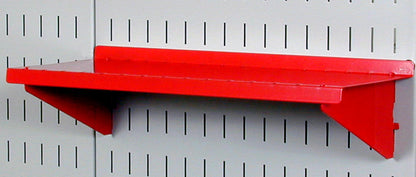 6in Deep Slotted Metal Pegboard Shelf Assembly - ASM-SH-1606