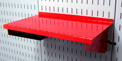 9in Deep Slotted Metal Pegboard Shelf Assembly - ASM-SH-1609