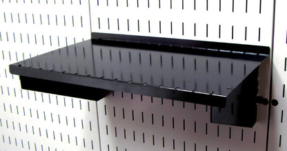 9in Deep Slotted Metal Pegboard Shelf Assembly - ASM-SH-1609