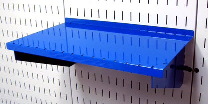 9in Deep Slotted Metal Pegboard Shelf Assembly - ASM-SH-1609