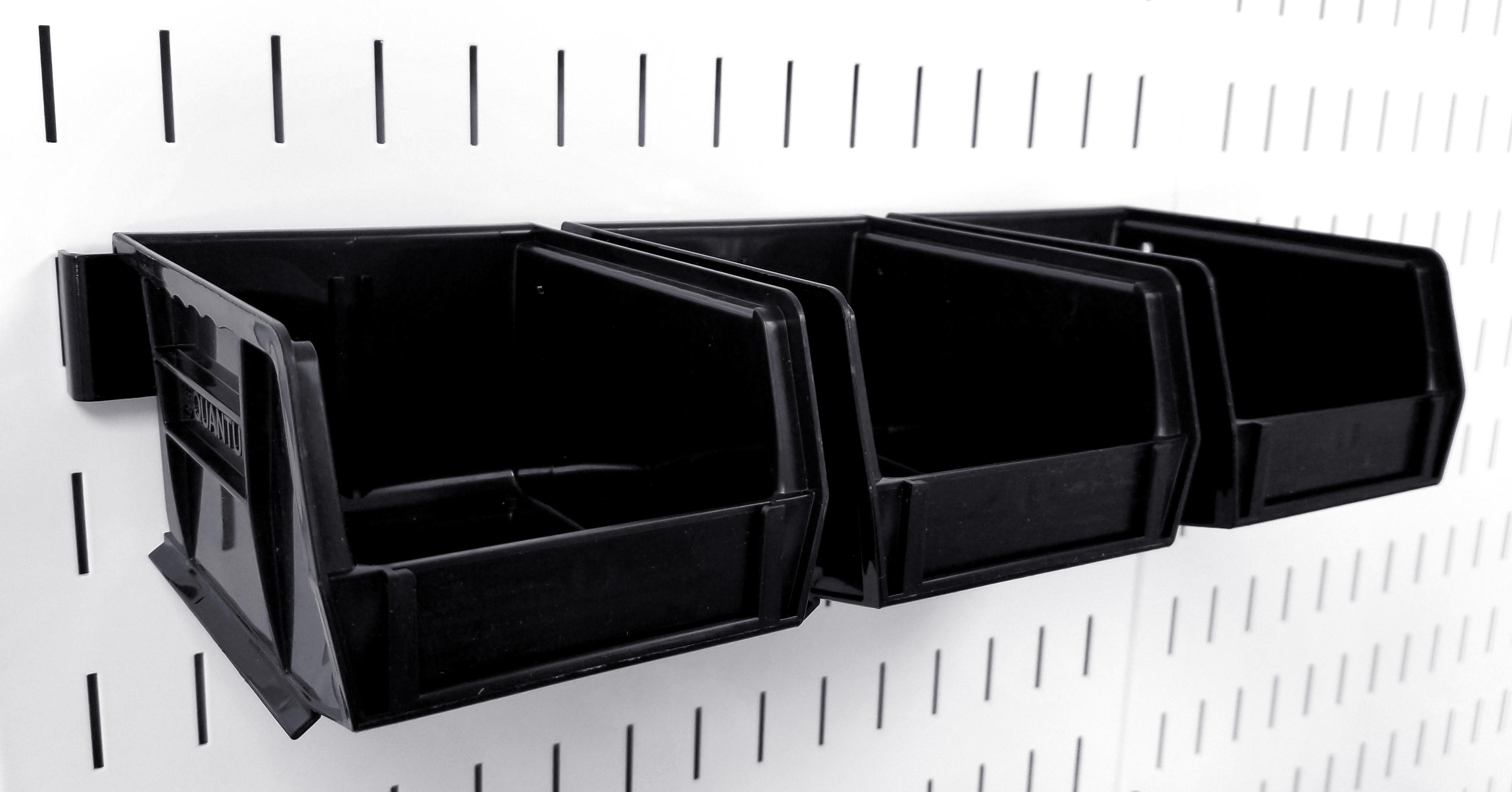 Plastic Hanging Pegboard Bin 4x5x3 - (3) Pack - 10-30-210